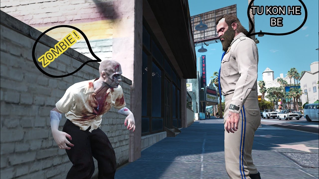 Trevor Ko Dikha Zombie 😂 | #Short #Gtashort #Gta5