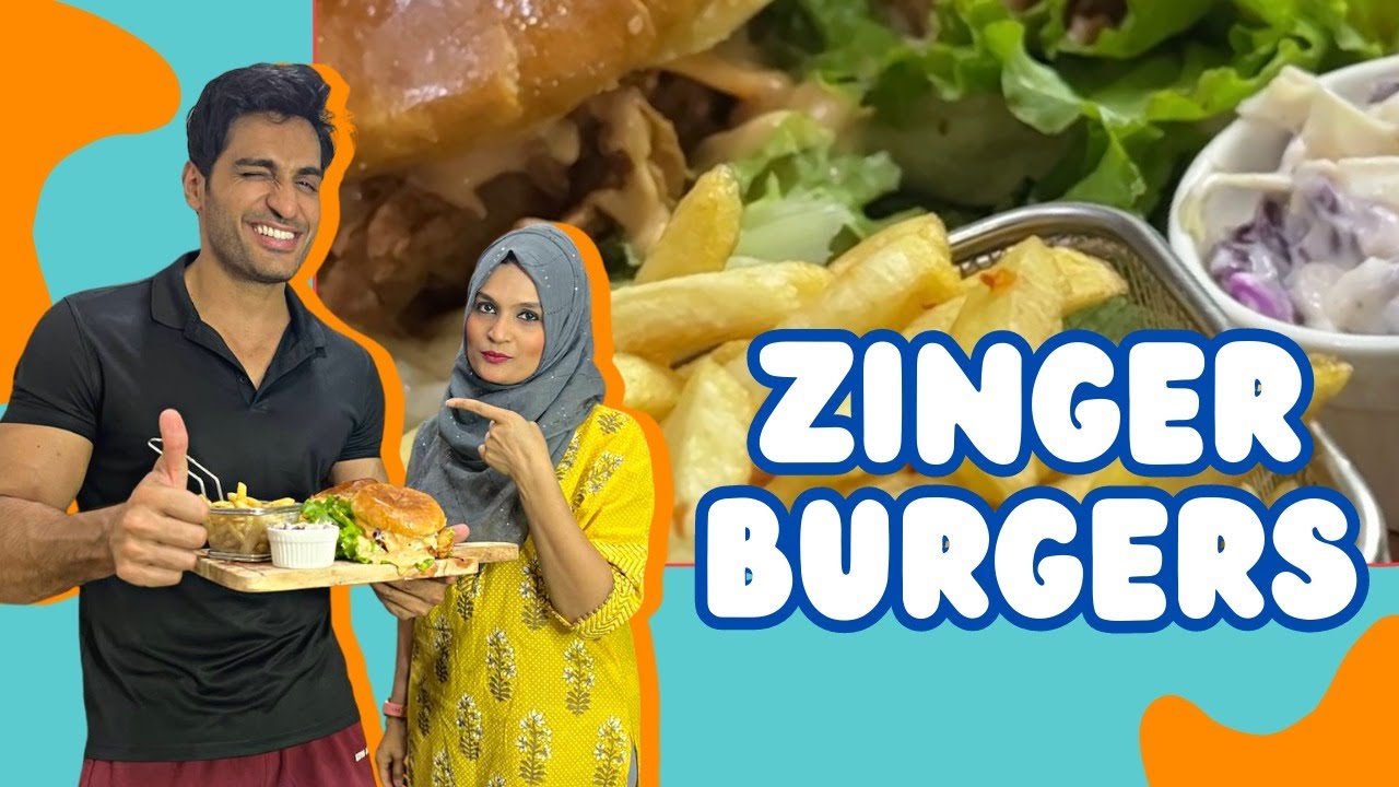 Zinger Burgers Recipe with Omer Shahzad | Ayesha Cakes and Cuisine