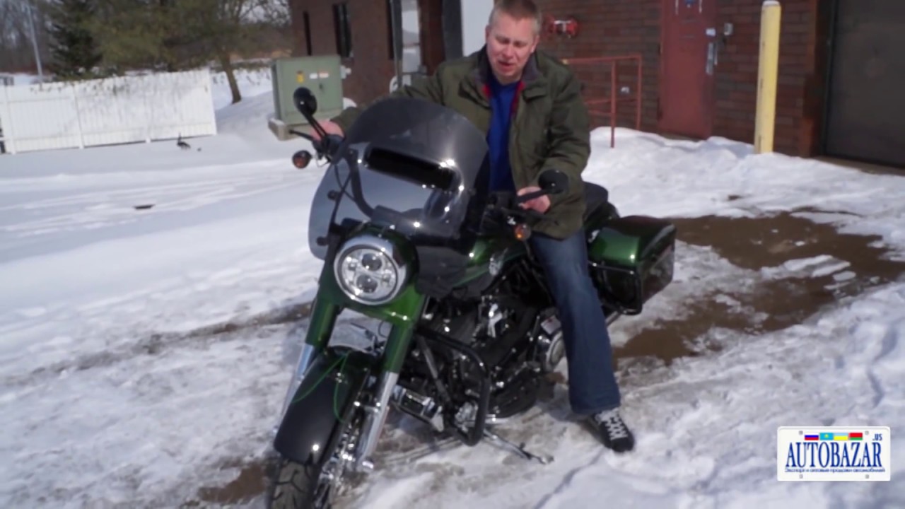 Harley-Davidson CVO Road King видео обзор. 2014 Харлей-Дэвидсон тест драйв. Мотоциклы из США.