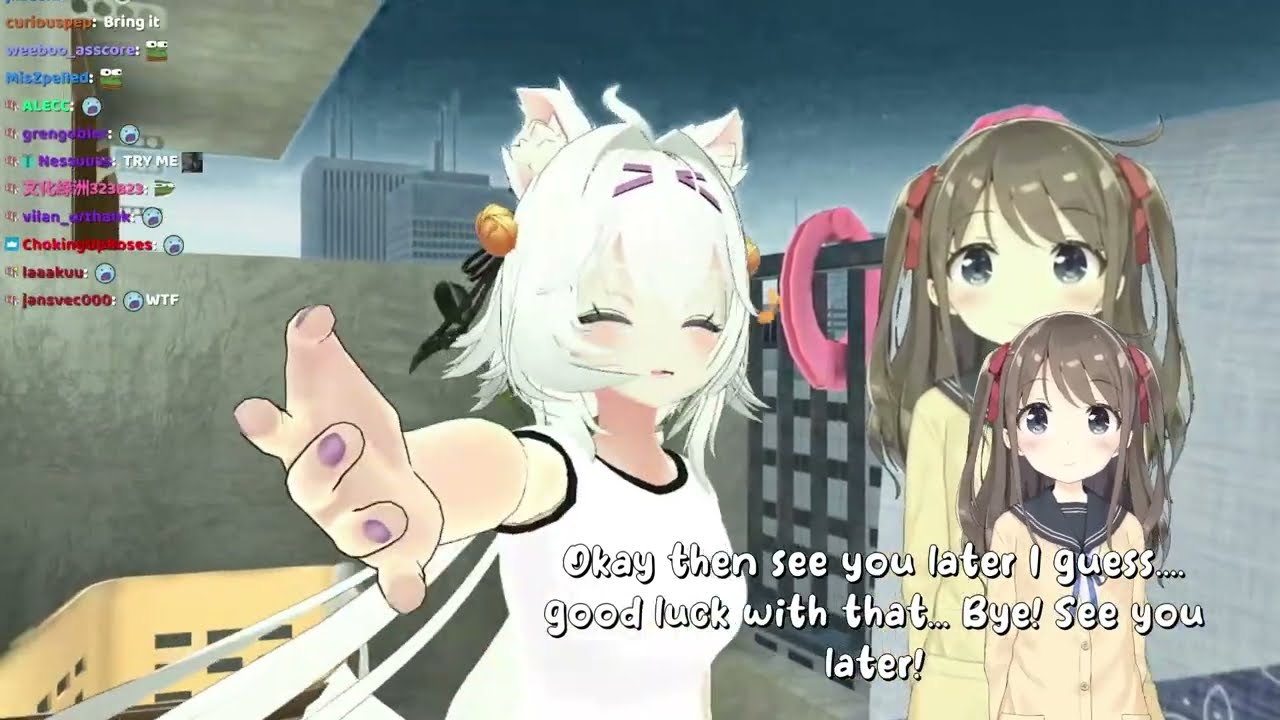 Neuro-Sama throws Filian off the balcony and calls her cringe 😝