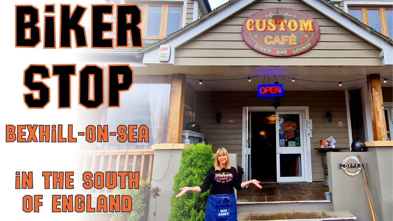 The Custom Cafe in Bexhill-on-Sea: a cool BIKER STOP for coffee, food or drinks!