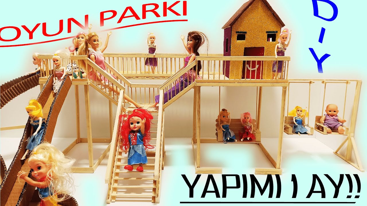 Çöp şiş ile oyun parkı nasıl yapılır? | kelebek hastası çocuk için | diy