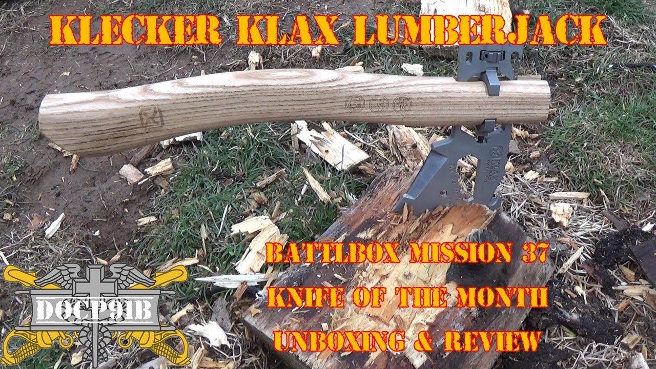 Klecker Klax Lumberjack - BattlBox Mission 37 Knife of the Month Unboxing & Review