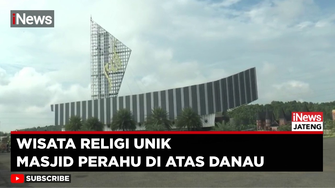 Unik! Masjid Perahu di Cilacap Tampak Mengapung di Atas Danau | iNews Jateng