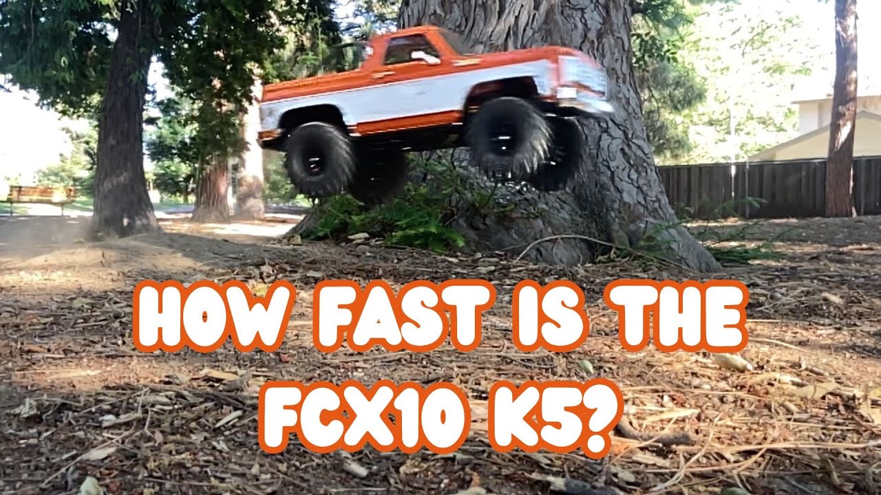 FMS FCX10 K5 Blazer Speed Test