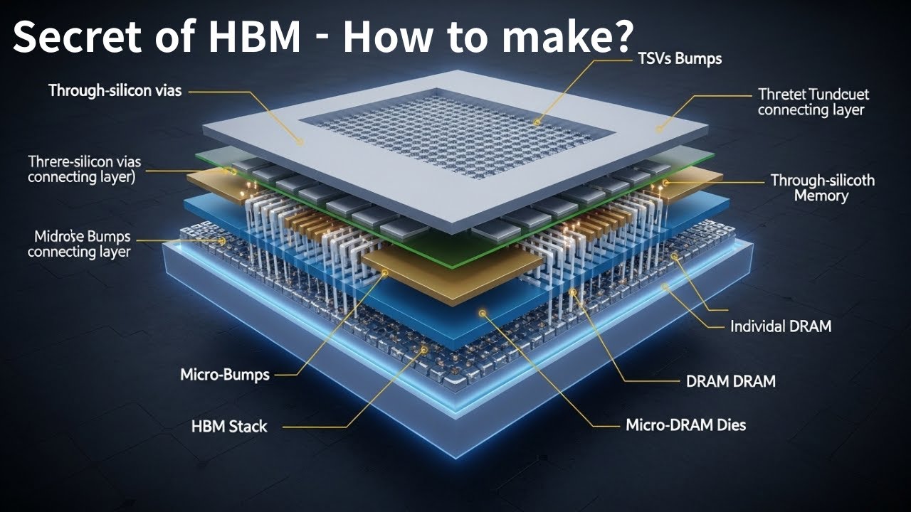 Secret of HBM Production Revealed - The 12 Steps That Power AI