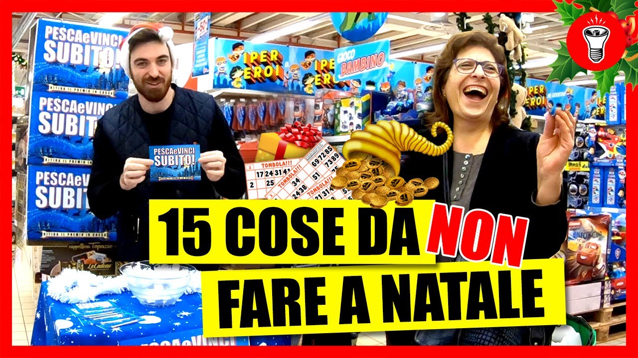 15 cose da NON fare a Natale - La Tombola degli Scherzi - theShow
