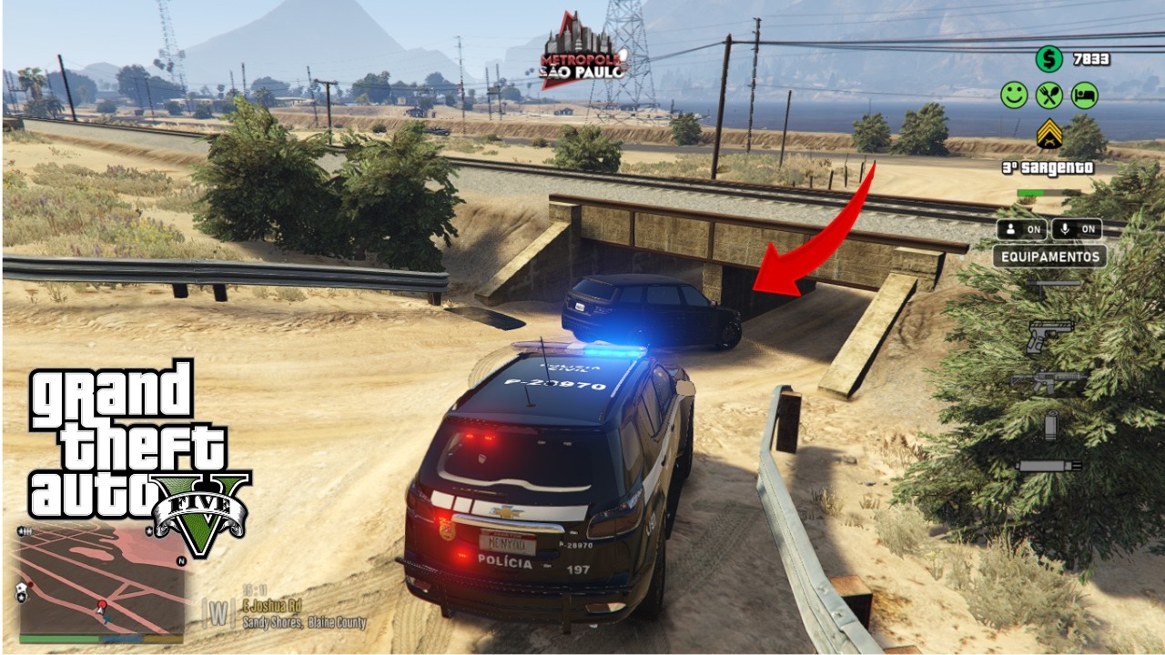 POLÍCIA CIVIL: PERSEGUIÇÃO de SUV ROUBADA + PRISÕES EM ABORDAGEM | PCSP | GTA V LSPDFR
