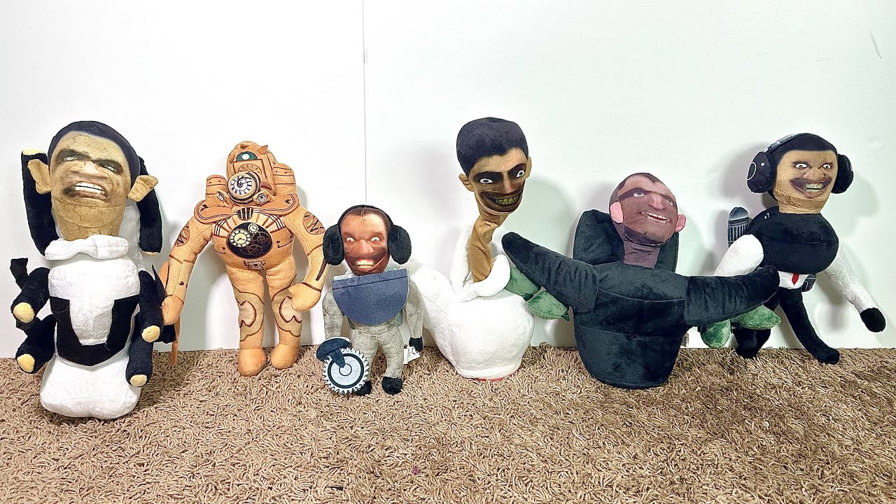 Many New Skibidi Toilet Plushies Unboxing | plus Titan Clock man Plush