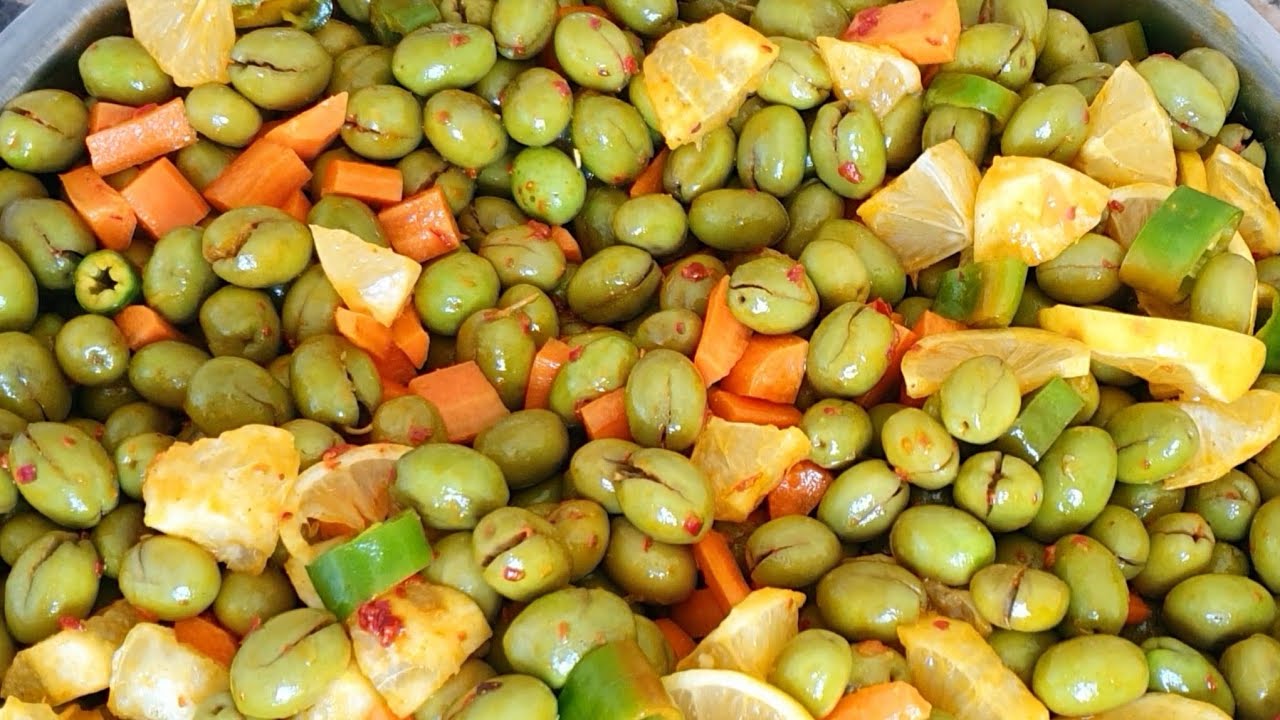 أنجح وأروع وصفة زيتون مدقوق تجربيها في حياتك بنة لاتووووصف أحسن من المحلات بمراحل