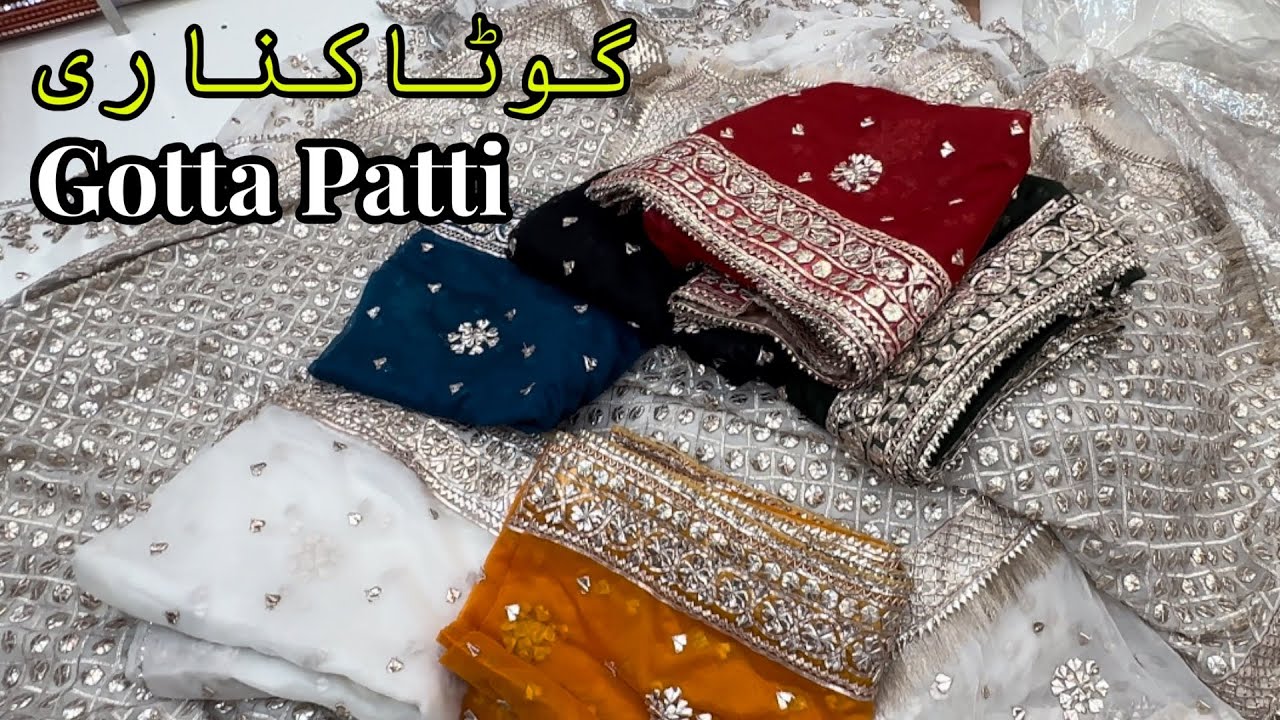 Gota Patti work Dress Design- Gotta Patti Lehenga- Gota Patti Work Party Wear Maxi- Gota Patti Frock
