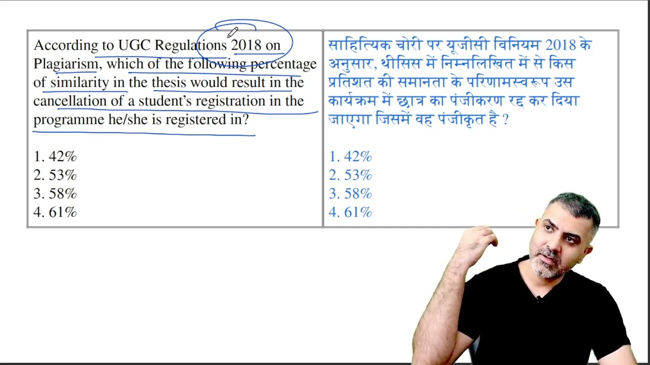According to UGC Regulations 2018 on Plagiarism, w | UGC-NET-Paper1 | PYQ in 2 Minutes | 15950
