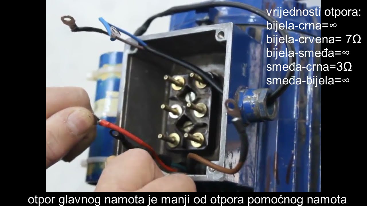 monofazni motor ispitivanje, priključak...