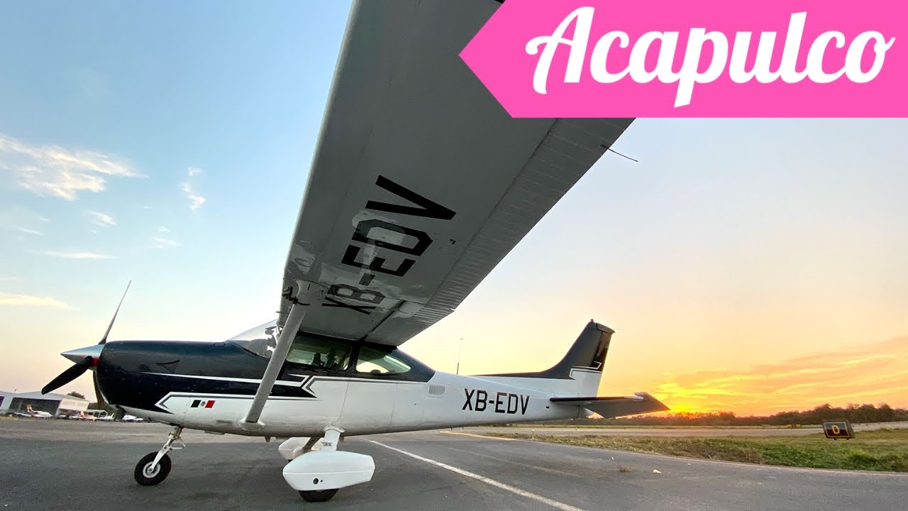 Vuelo a la playa de Acapulco en el Cessna 182 Turbo