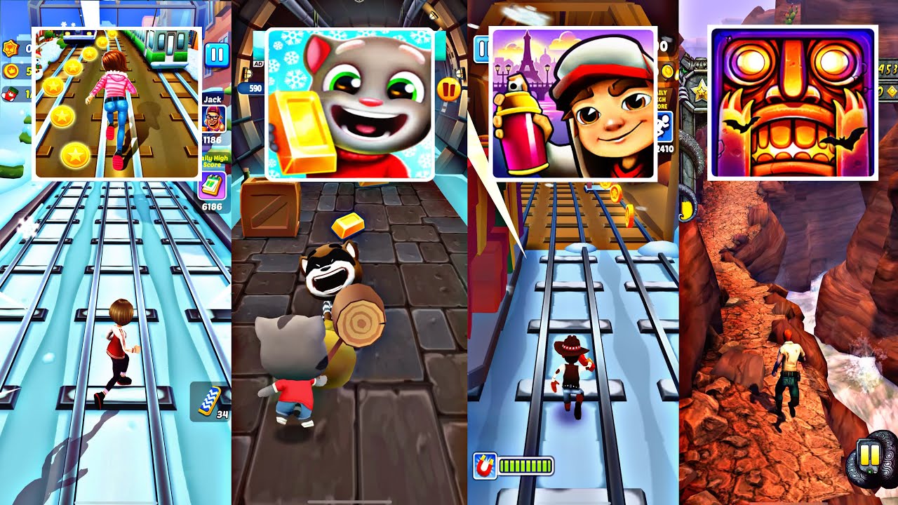 Subway Surfers 2 🆚 Talking Tom Gold Run 🆚 Temple Run 2 🆚 Subway Surfers New Update 
