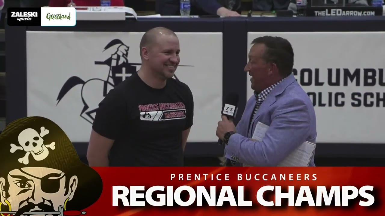 (3) Prentice Buccaneers против (2) Columbus Catholic Dons | Баскетбол среди юношей WIAA 2026 | Za...