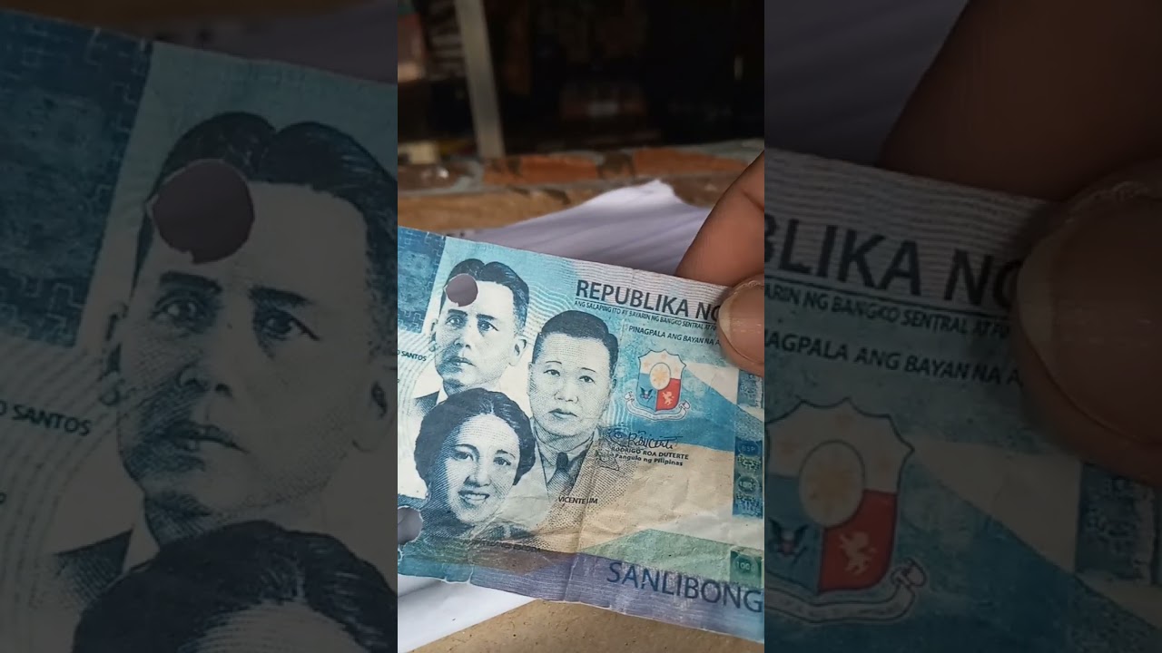 Fake 1000 peso bill