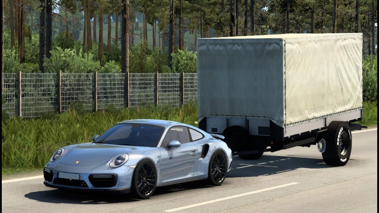 [ETS 2] PORSCHE 911 TURBO S_My New 307 km/h Speed Record with Cargo