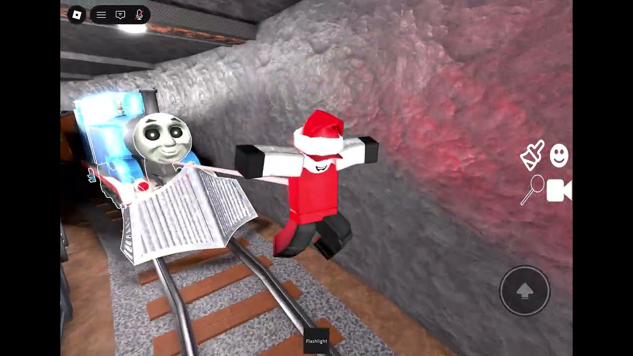 Playing the tunnel in roblox but costume