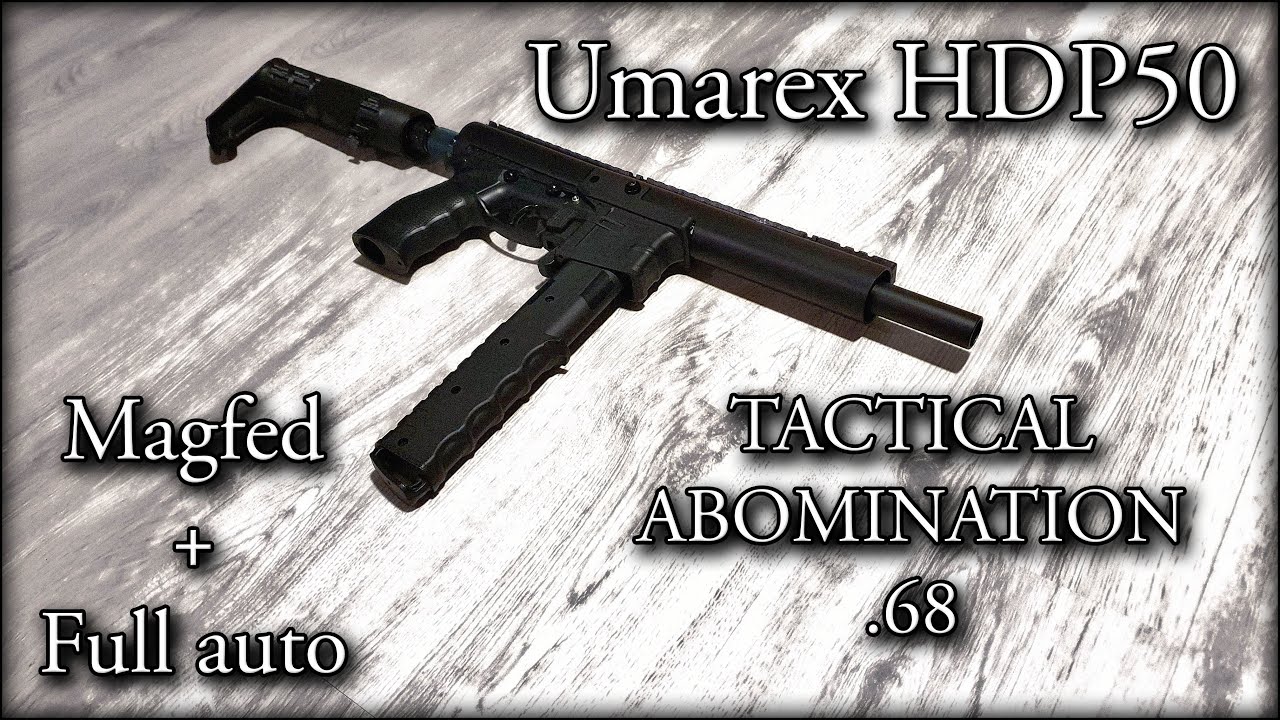 Umarex HDP 50 - Magfed/full auto/.68 conversion - Initial testing