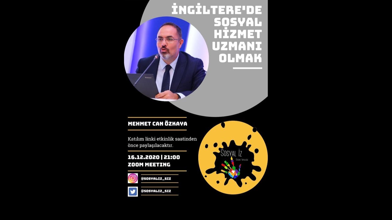 İNGİLTERE'DE SOSYAL HİZMET UZMANI OLMAK - Mehmet Can ÖZKAYA