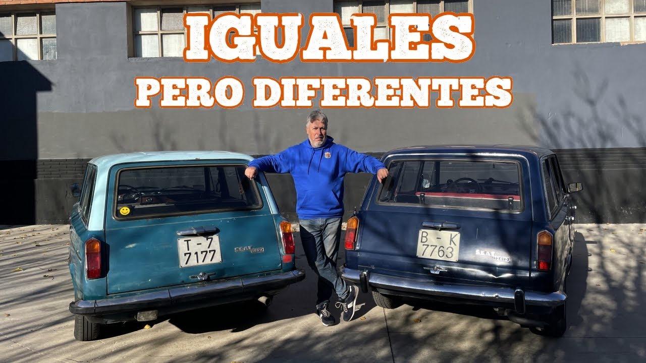 Parecen iguales pero NO! ... SEAT 124 y SEAT 1430 Familiar i/o 5 puertas