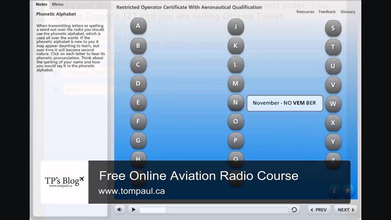Free Online Aviation Radio Course