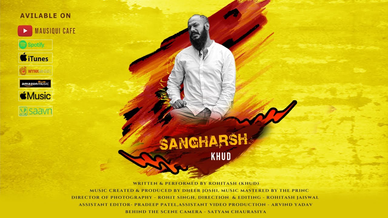 My first Rap song | Sangharsh | Official Video |Rohitash khud | Trap |Dheer joshi