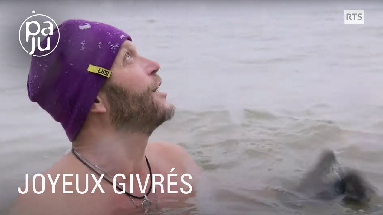 Leur passion, nager dans les eaux glaciales de nos lacs en hiver !