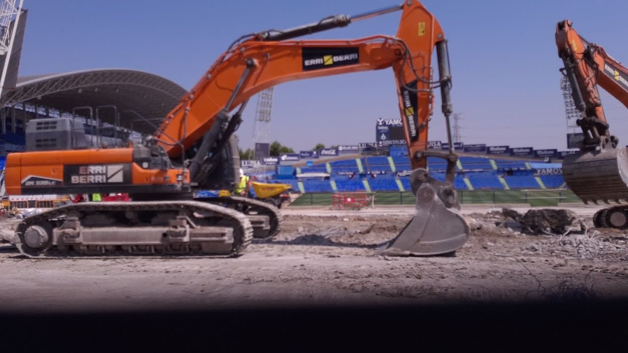 OBRAS DE TRANSFORMACIÓN DEL COLISEUM DE GETAFE EN UN ESTADIO DEL SIGLO VENTIUNO. JUL 25