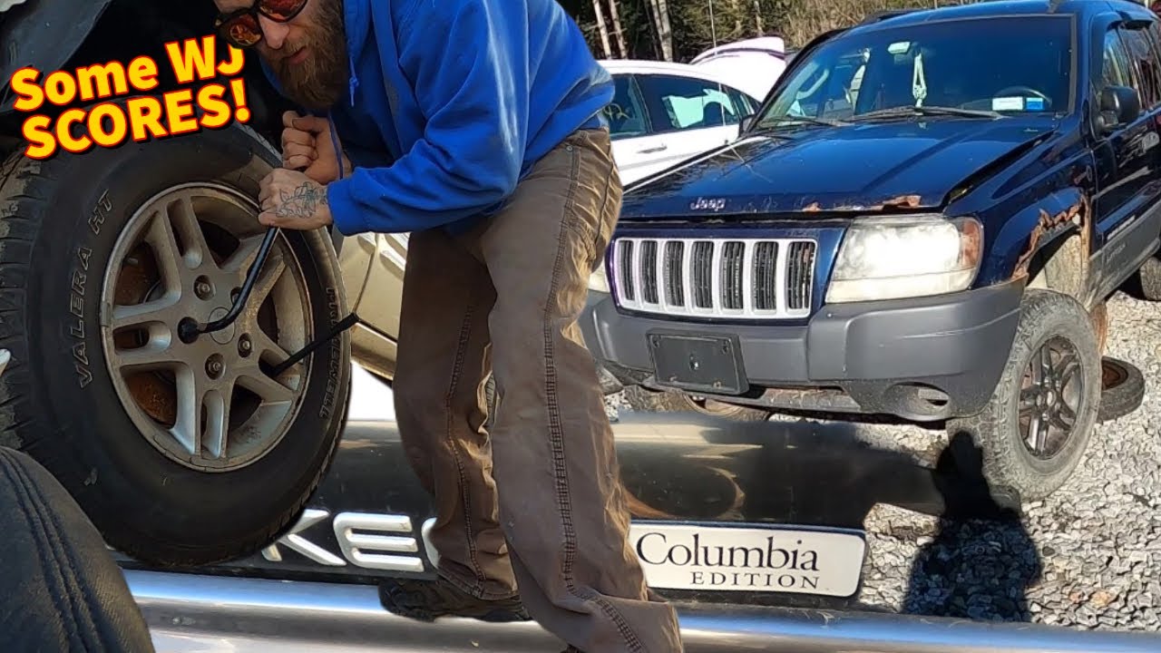 Solving my JEEP ISSUES with JUNK YARD PARTS - D&E in the U-Pull 49