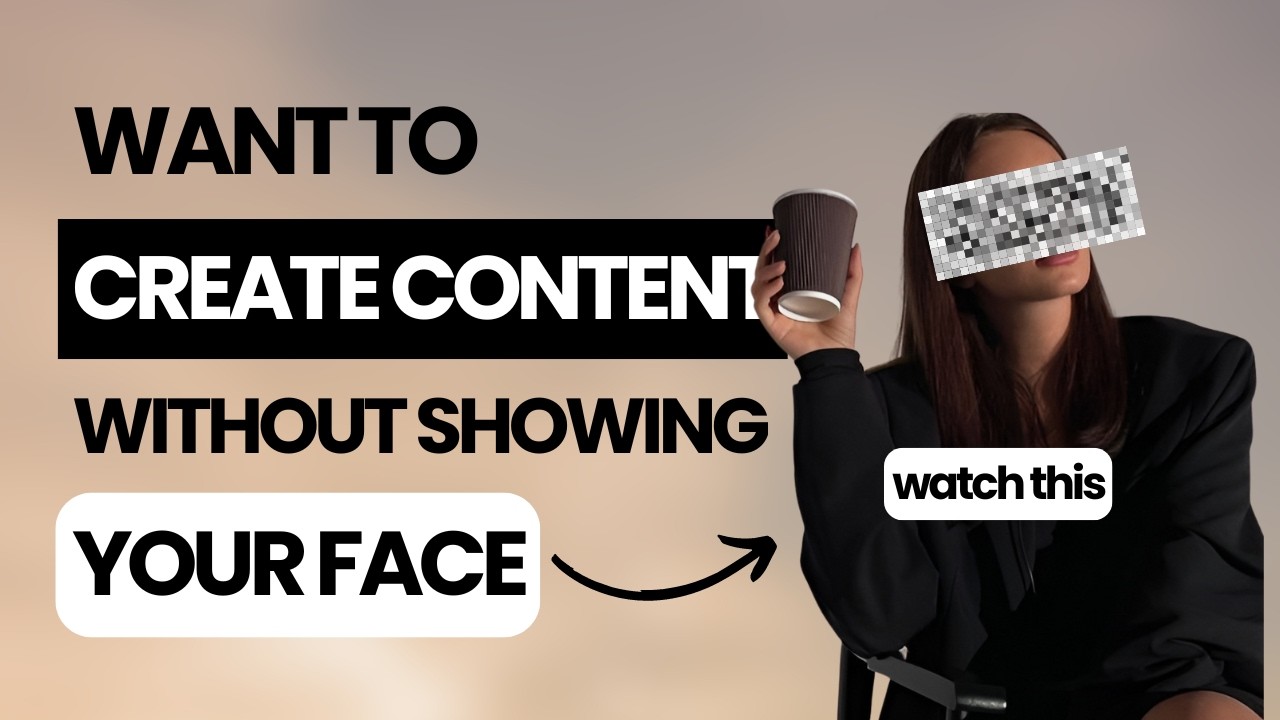 👀 HOW TO create content without showing your face | FACELESS Digital Marketing 101 | Free course