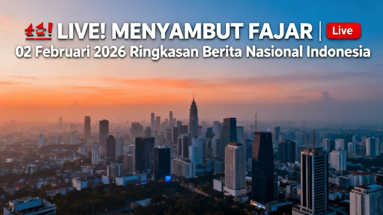 🔴 LIVE! MENYAMBUT FAJAR | 02 Februari 2026Ringkasan Berita Nasional Indonesia
