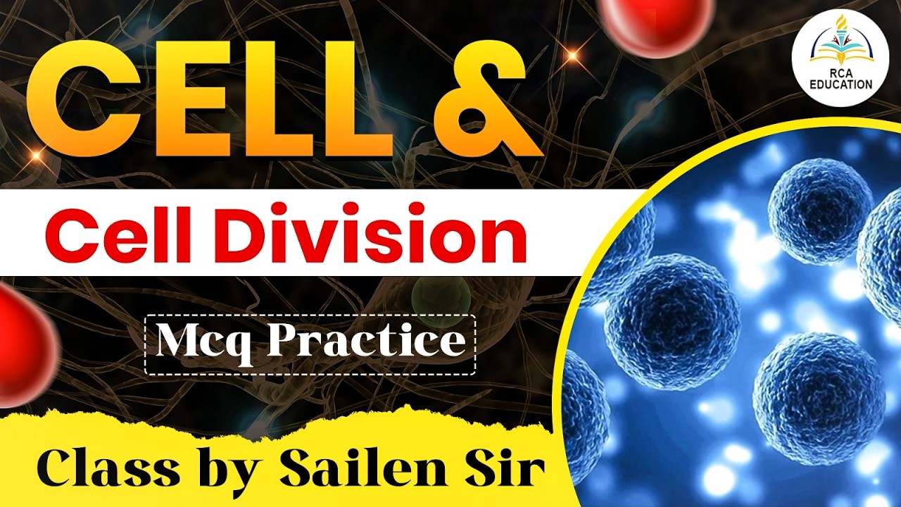 NURSING SPECIAL // CELL & CELL DIVISION // MCQ practice  //  by sailen sir