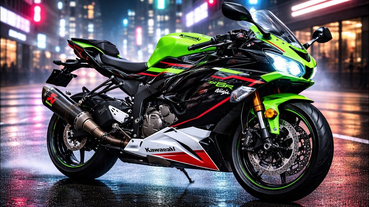 VOCÊ NÃO ESTÁ PRONTO PARA VER ESSA ZX-6R 2021 À NOITE! 🔥🏍️