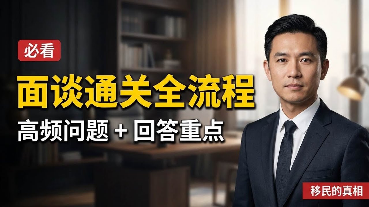 美国庇护面谈必看：高频问题与解析+面谈现场流程详解+（文字/语音）2024版第一集