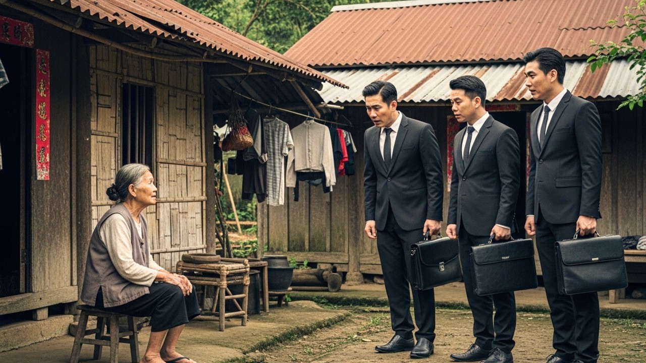 Ba Người Con Giàu Có Trở Về Từ Nước Ngoài, Sững Sờ Khi Thấy Mẹ Trong Khu Nhà Tạm