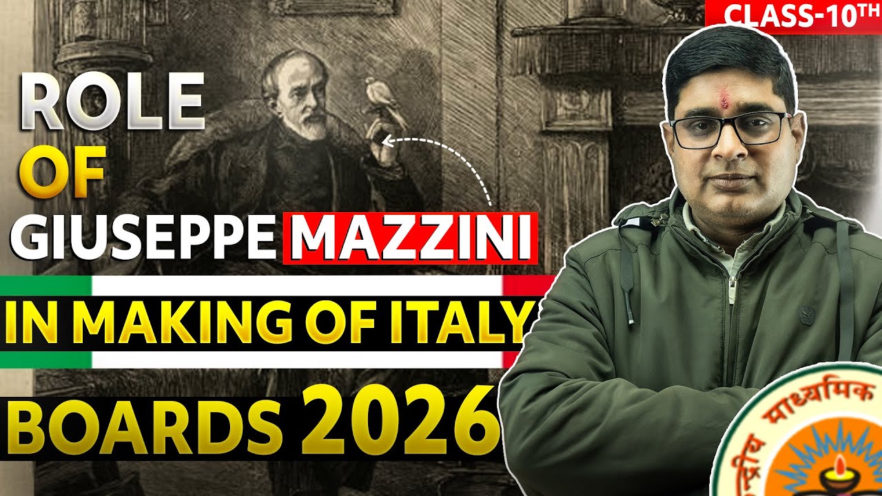 Role of Mazzini in Italian Unification | Most Important Question | Class 10