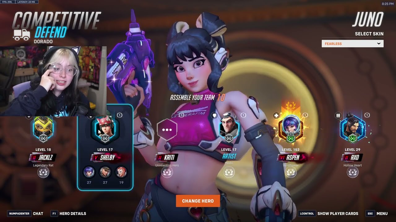 26 тысяч исцелений! Аспен доминирует в роли Джуно — Overwatch 2, 18-й сезон, ТОП-500