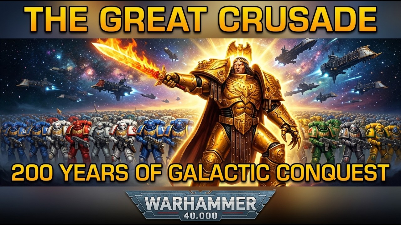 Warhammer 40K Lore for Sleep | The Great Crusade: 200 Years of Galactic Conquest