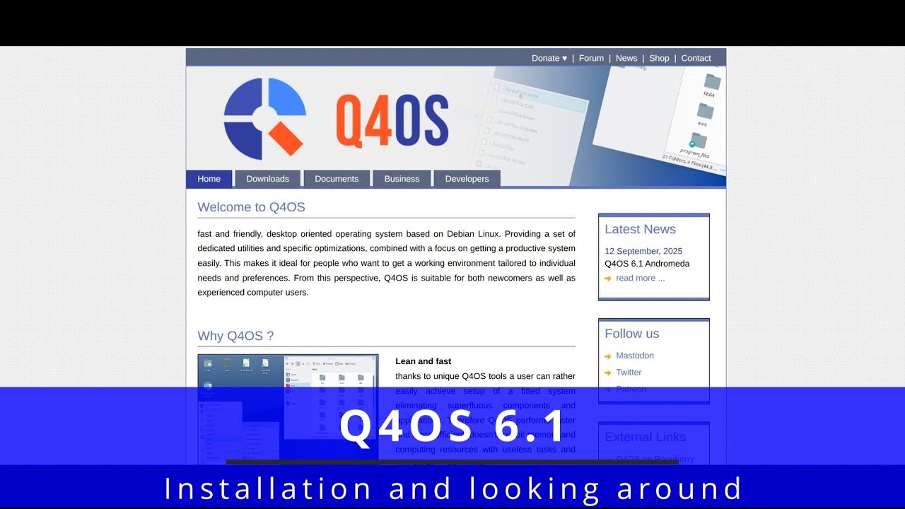 Installing Q4OS 6.1 🐧 looking around