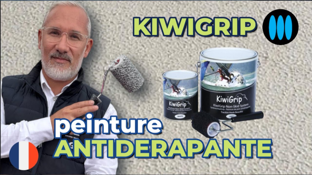 Tutoriel : KIWIGRIP,  peinture antidérapante éco-responsable pour bateaux de plaisance