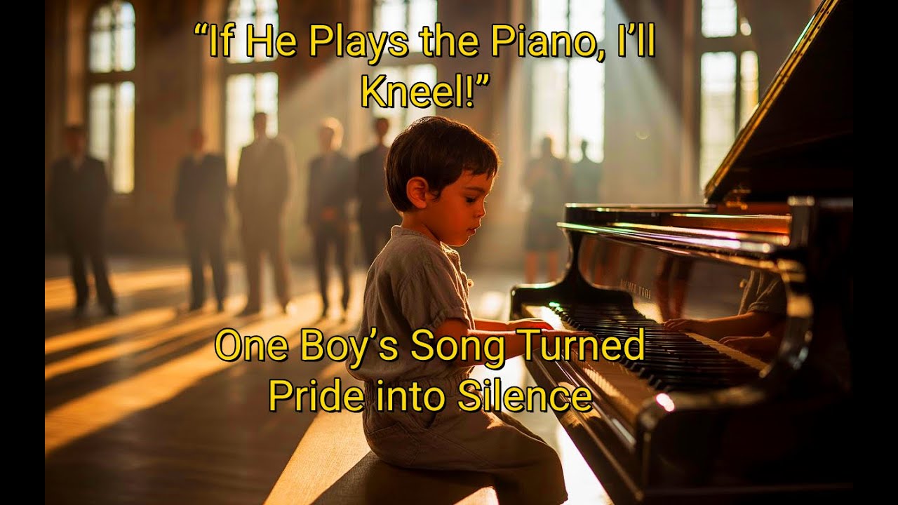 “If He Plays the Piano, I’ll Kneel!” — One Boy’s Song Turned Pride into Silence
