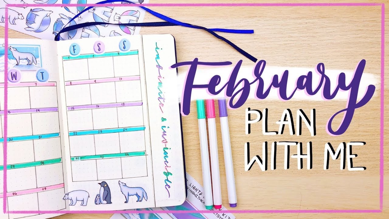 Plan With Me || February 2019 Bullet Journal Setup