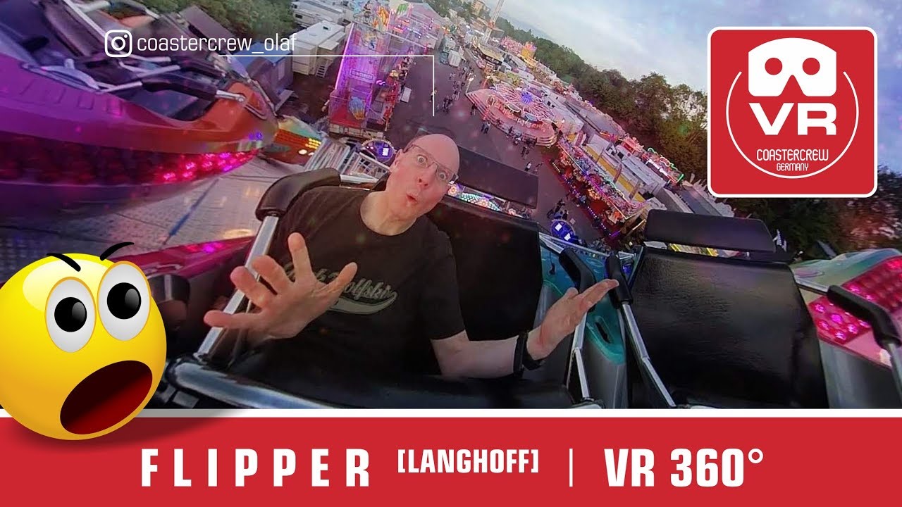 Flipper - Langhoff 360&deg; VR Thrill Ride onride VR360 POV | Huss Rides Kirmes Fahrgesch&auml;ft Fairground