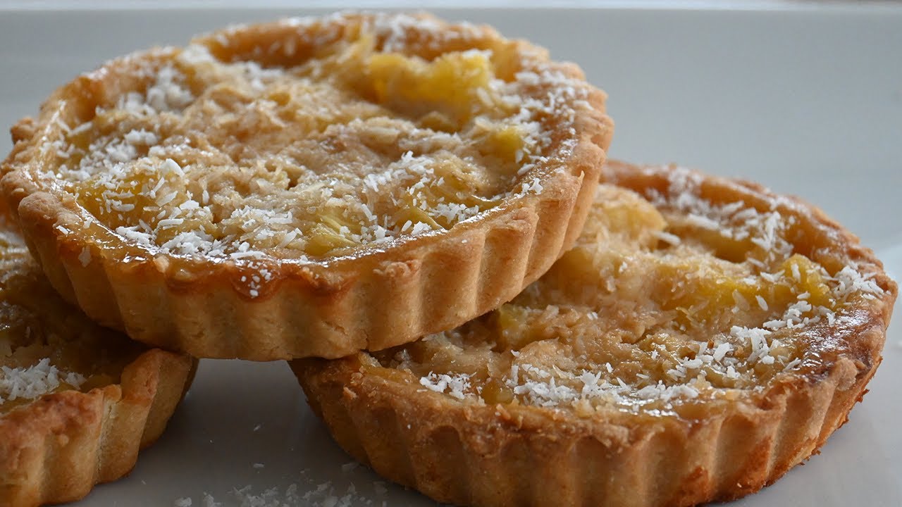 Recette de tartelettes  à l'ananas frais et au lait de coco