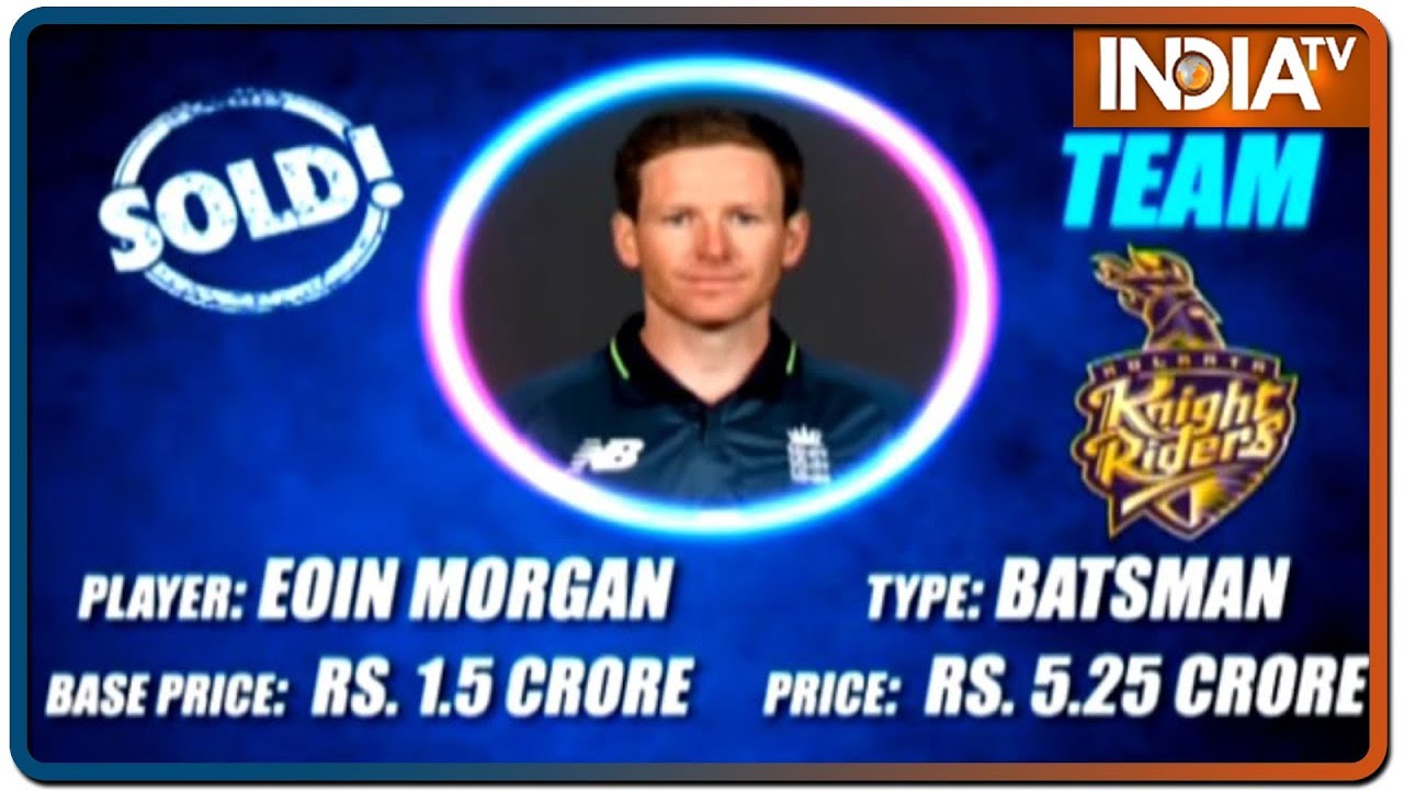 IPL 2020 Auction: Eoin Morgan goes to KKR for Rs 5.25 crore, MI buy Chris Lynn for Rs 2 crore