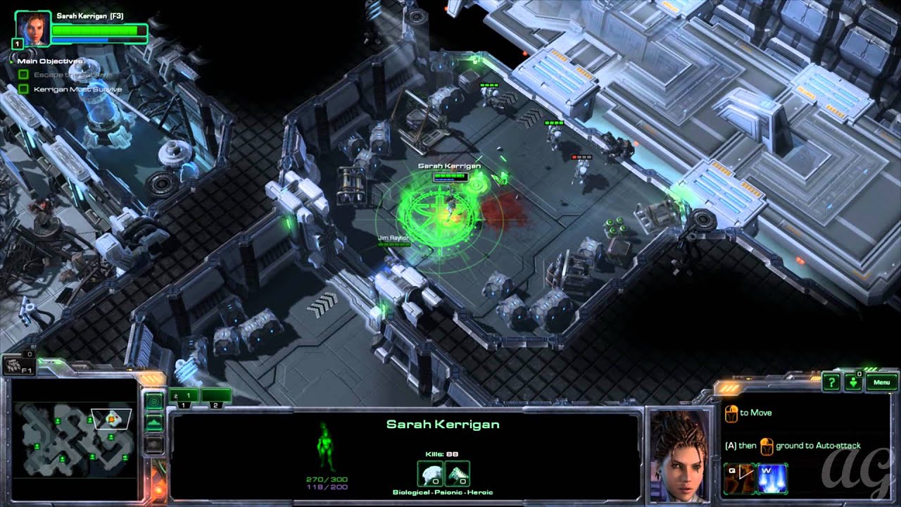 Starcraft 2: Heart of the Swarm - No Commentary Walkthrough 1080p HD Mission 2