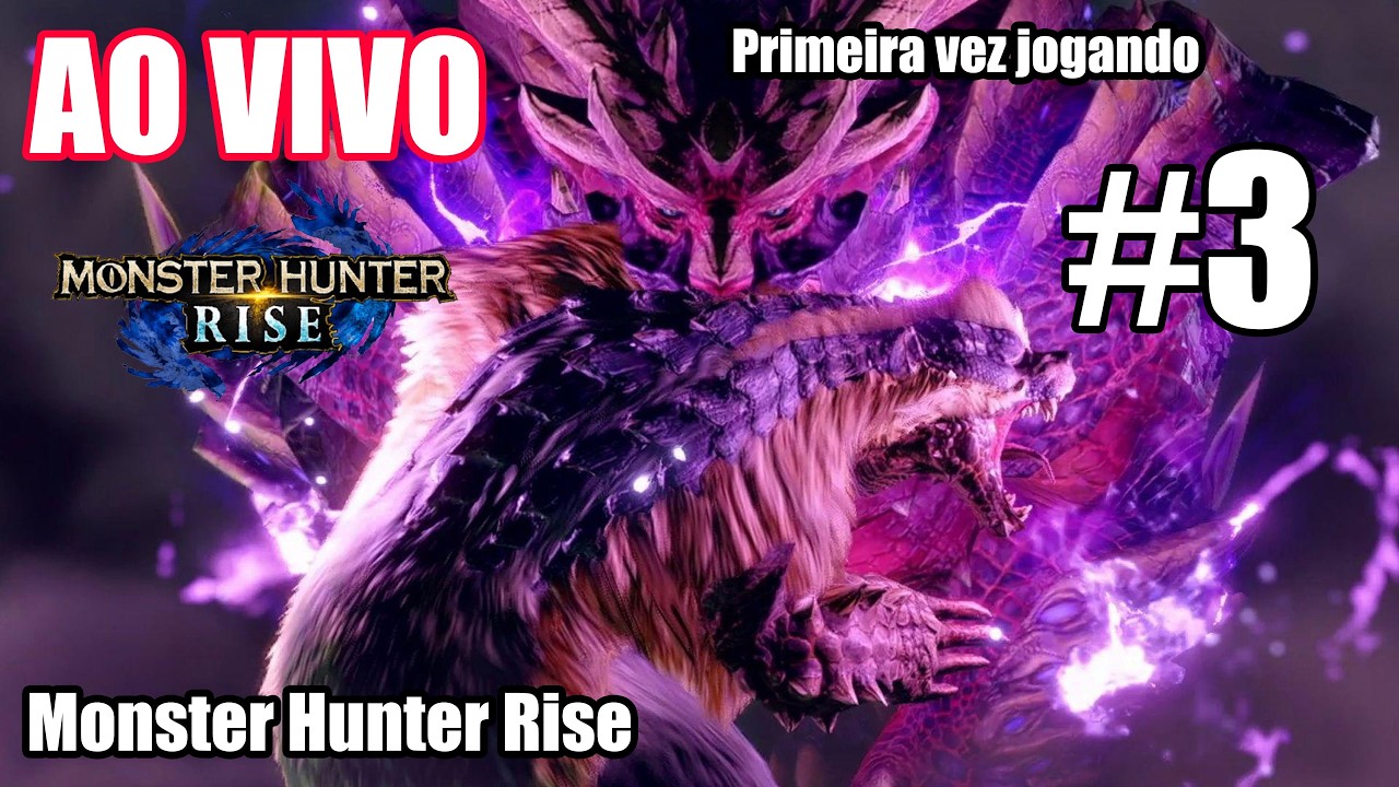🔴 AO VIVO - MONSTER HUNTER RISE - Primeira vez jogando !pix