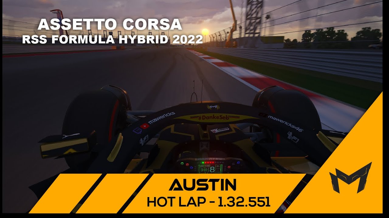 AUSTIN / C.O.T.A. Hotlap + Setup - 1:32:551 - RSS Formula Hybrid 2022 (v3)